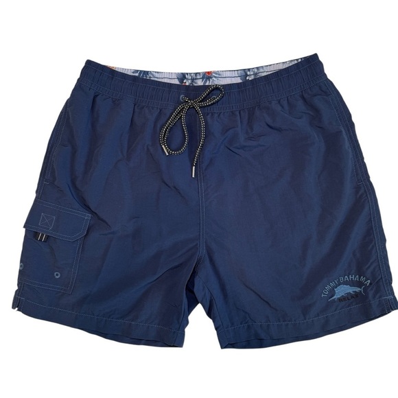 Tommy Bahama Other - Tommy Bahama Swim Trunks Happy Go Cargo Size Large In Blue